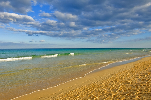 Керамоти Гърция плаж - море вълни